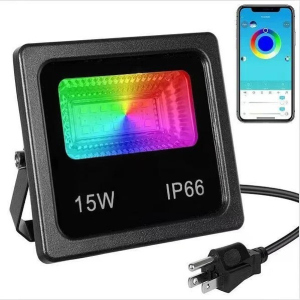 SMART LED прожектор 15W IP66 RGB bluetooth з додатком в Кривому Розі