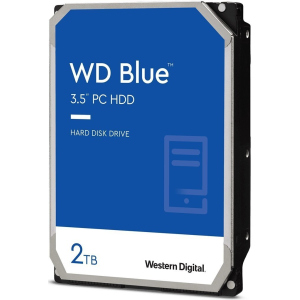 Жорсткий диск WD 3.5 " SATA 3.0 2TB 7200 256MB Blue (WD20EZBX)