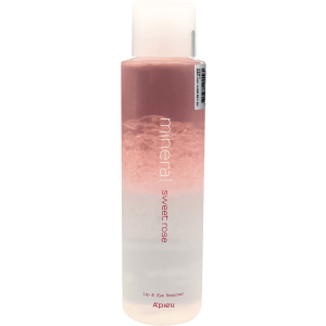 Ремувер для демакіяжу A'pieu Mineral Lip&Eye Remover Sweet Rose для губ та очей 250 мл (8809581455580) краща модель в Кривому Розі