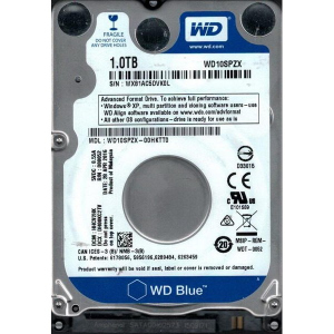 HDD 2.5" SATA 1.0TB WD Blue 5400rpm 128MB (WD10SPZX) надежный