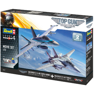 Збірна модель Revell Винищувачі F-14 та F/A-18E з фільму Top Gun. Масштаб 1:72 (RVL-05677) (4009803056777) краща модель в Кривому Розі