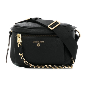 Жіноча шкіряна сумка Michael Kors Slater MD Sling Pack Msgr 30T0G04M6L 001 Black (800070124301) краща модель в Кривому Розі