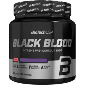 Предтренировочный комплекс BioTech Black Blood CAF+ 300 г Синий виноград (5999076225859) надежный