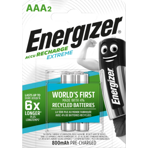 Аккумулятор Energizer Extreme AAA 800 мАч 2 шт (7638900416862) ТОП в Кривом Роге