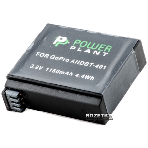 Акумулятор PowerPlant для GoPro AHDBT-401 (DV00DV1401) краща модель в Кривому Розі