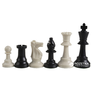 Шахові фігури Schach Queen Стаунтон Пластик Е21 без обтяжувача (20000000012827) в Кривому Розі