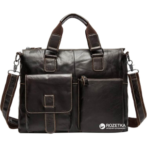 Мужская кожаная сумка Tiding Bag 7264C Коричневая