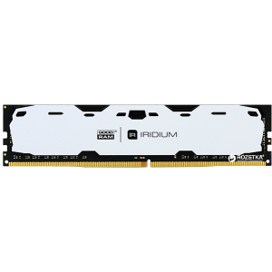 Оперативна пам'ять Goodram DDR4-2400 8192MB PC4-19200 IRDM White (IR-W2400D464L15S/8G) надійний