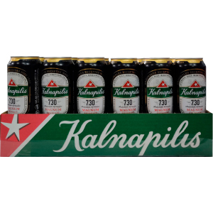 Упаковка пива Kalnapilis 7.30 светлое фильтрованное 7.3% 0.568 л x 24 шт (4770477223696G) в Кривом Роге