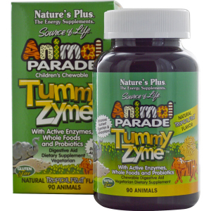 Комплекс Natures Plus Animal Parade Tummy Zyme для улучшения пищеварения Тропический фрукт 90 жевательных таблеток (97467299474) ТОП в Кривом Роге