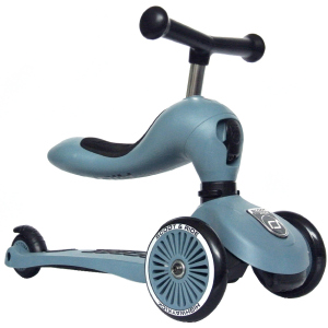 Самокат Scoot and Ride Highwaykick-1 серо-синий (SR-160629-STEEL) (4897033962711) лучшая модель в Кривом Роге