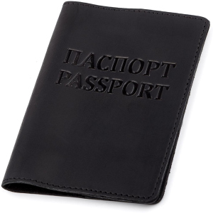 Обложка на паспорт Shvigel 13917 Черная ТОП в Кривом Роге