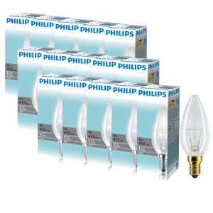 Лампа накаливания Philips Stan 40W E14 230V B35 CL 1CT/10X10F (926000006897R) 15 шт