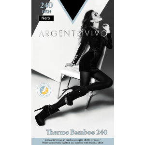 Колготки Argentovivo Thermo Bamboo 240 Den 2 р. Nero (8051403076132) в Кривому Розі